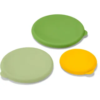 Tchibo - 3 Silikon-Frischhaltedeckel - dunkelgrün