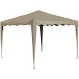 Alu Gartenpavillon Faltpavillon 3x3 m Beige Gartenzelt Pavillon Klapppavillon