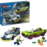 LEGO City Verfolgungsjagd mit Polizeiauto und Muscle Car