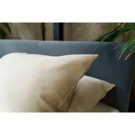 Kayori Bettwäsche "Saya", beige (sand), B/L: 155cm x 220cm, 1 Stk., 1 Stk., Mako-Satin, B/L: 80cm x 80cm, 2 Stk., Mako-Satin, Obermaterial: 100% Baumwolle, Bettwäsche, Bettwäsche, 100% Mako Satin