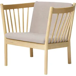 FDB Møbler J146 Sessel, eiche natur / hellgrau