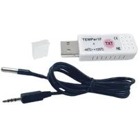 Cenei USB-Thermometer Computer Temperatursensor Temperatursonde Aquarium Industrie Fernmonitor TEMPer1F