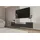 altdecor Noa-2 Lowboard 200x40x41 cm Schwarz/Weiß Holzwerkstoff