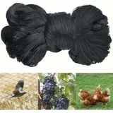 15 M X 15 M Schwarzes Vogelschutznetz, Robustes Vogelschutznetz, Volieren-/hühnerstallnetz, Vogelschutznetz, Schutznetz Für Gemüse- Und Obstgärten