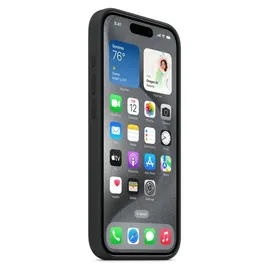 Apple iPhone 16 Pro Silikon Case mit MagSafe schwarz