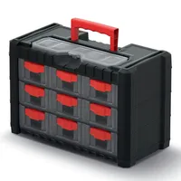 Kistenberg 20x40x26 Cm Ki155 Organizer-box - Black / Red