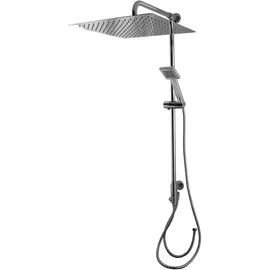 PaulGurkes Aufputz Regendusche Brausegarnitur eckig 40cm XXL Dusch Set