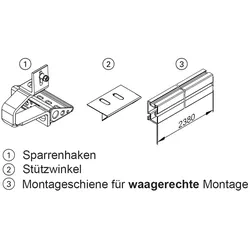 Viessmann Befestigungssatz zur Aufdachmontage (1 Röhrenkollektor)