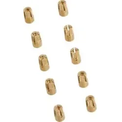 Hager ZAY40873 Innengewindebuchse M6 x 12,5 mm, zum Versetzen von Bef-Schienen in ZAS, 10 Stk.