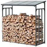 holz4home® Kaminholzunterstand Metall XL (2.3RM 3.5SRM)