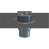 Hutterer & Lechner HL Hutterer & Lechner HL3100TH Balk.- u. Terr.abl. DN75/110 sr , Bitumen, GK, 145x145mm/138x138mm, 1 Stk.