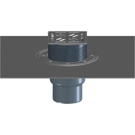 Hutterer & Lechner HL Hutterer & Lechner HL3100TH Balk.- u. Terr.abl. DN75/110 sr , Bitumen, GK, 145x145mm/138x138mm, 1 Stk.