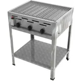ChattenGlut, Gasgrill, Gasbräter 3-flammig mit Einzelne Edelstahlstäbe als Rost (13.50 kW)