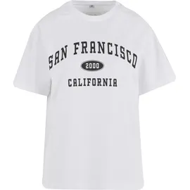 miss tee San Francisco City Wording weiß S