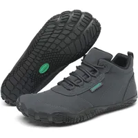 SAGUARO Barfußschuhe Herren Barfuss Schuhe Damen Barfusschuhe Leicht Zehenschuhe Bequem Fitnessschuhe rutschfest Traillaufschuhe Barefoot Shoes mit Zero-Drop Sohle Grau,EU Gr.42 - 42 EU