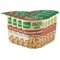 Knorr Pasta Snack Pilz & Rahm leckere Instant Nudeln fertig in nur 5 Minuten 8 x 63 g