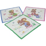 Betz Taschentuch 12 Stück Kinder Stofftaschentücher Größe 26x26 cm Tier Motive, (Set, 12-St. 12 Stück), Design 6 bunt