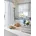 Dekostore 1 St Bindebänder halbtransparent beige blau 140 cm x 245 cm