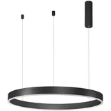Nova Luce Pendelleuchte Motif Ø 60cm 2800lm Schwarz