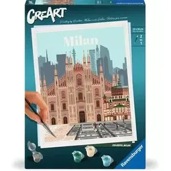 Ravensburger CreArt Colorful Milan - Malen nach Zahlen für Erwachsene, Guss-/Mal