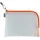 Herma Reißverschlussbeutel A5 transparent/orange,
