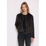 street one studio Damen, Gemusterter Velours Blouson - 36