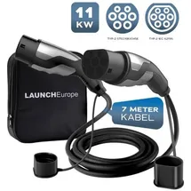 Launch Europe Launch Typ 2 Ladekabel 22 kW 7 m