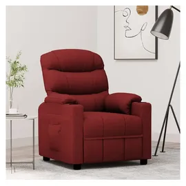 vidaXL Relaxsessel Weinrot Stoff 92 x 105 x 0 cm Rot