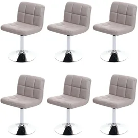 MCW Esszimmerstuhl Cadiz Kunstleder taupe-grau 6er Set