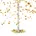 Party Popper 5 St Gold/Orange