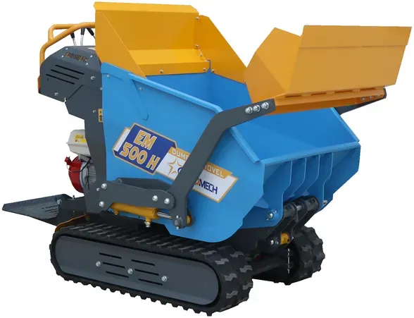 EuroMech EM500H Dump & Shovel  Raupendumper mit hydraulischer Kippmulde und Schaufel 500 kg  Hydrostatischer Antrieb