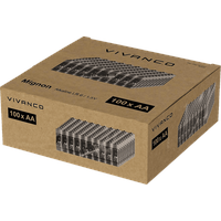 Vivanco Mignon AA Batterie, Alkali-Mangan, 1.5 Volt 100 Stück