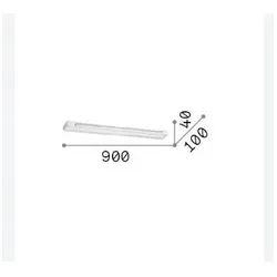BALANCE AP D90, schwarze Innenwandleuchte, Ideal Lux