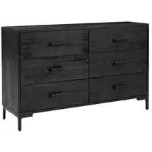 vidaXL Sideboard Schwarz 110x35x70 cm Massivholz Kiefer