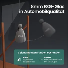 mai & mai Fünfeckdusche 90x90 cm mit Drehtür Duschkabine Eckdusche 8mm Esg-sicherheitsglas Nano-beschichtung Duschabtrennung Ravenna68k-plus