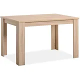 Homestyle4u Esstisch ausziehbar Braun, Holz, Rechteckig,Rechteckig, 120x75x80 cm Esszimmer, Tische, Esstische