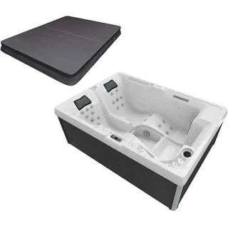 Tronitechnik Outdoor Whirlpool Elba inkl. Heizung, Hydromassage, Bluetooth und Farblicht