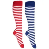 Goldschmidt Ringelstrümpfe Kniestrümpfe Blau/Rot/Weiß 43-46