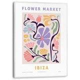 Reinders! Reinders Wandbild 30 x 40 cm Madrid Flower Market Holz Bunt