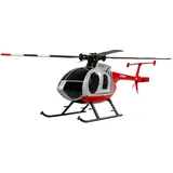 AMEWI Hughes MD500 Helikopter Zivil 4-Kanal 6G RTF rot/hellgrau RC ferngesteuert