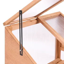 Beliani Balkongewächshaus Holz 49 x 67 x 114 cm
