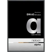 Nielsen Bilderrahmen Alpha Aluminium Dunkelgrau 29,7x42 cm 1 St.