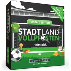 DENKRIESEN SL317 Stadt Land Vollpfosten® Fußball Edition – 