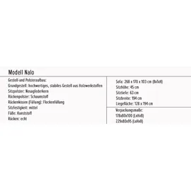 ed-lifestyle polstermöbel Nalo Ecksofa 260x219 cm Grün, Ausführung:Rechts - Grün
