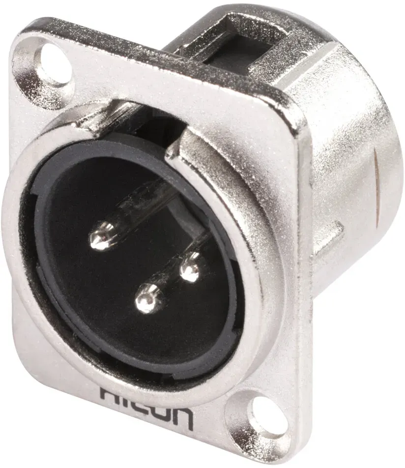 HICON XLR Einbaustecker 3pol HI-X3DM