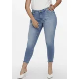 ONLY CARMAKOMA Damen Carwilly Reg Ank Sk Rea1467 Noos Jeans, Light Blue Denim, 44W / 32L EU - 44W / 32L