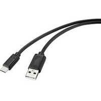 Renkforce USB-Kabel USB 2.0 USB-C® Stecker, USB-A Stecker 1.00