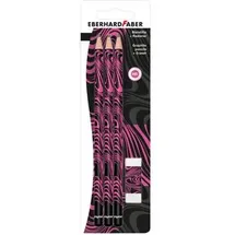 Eberhard Faber Bleistift-Set HB 3 St. Schwarz/Neon Pink