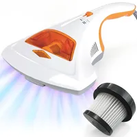 ELONEO Milbensauger für Matratzen mit UV-C Licht, Sterilisation u. Reinigung, Matratzensauger, HEPA-Filtration vernichtet bis zu 99,9% Aller Milben, ohne Beutel, Starke Saugleistung, für Allergiker