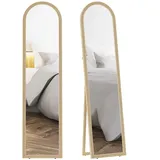 ComfortXL Standspiegel, Beige, Glas, 40x160x3.7 cm, Spiegel, Standspiegel